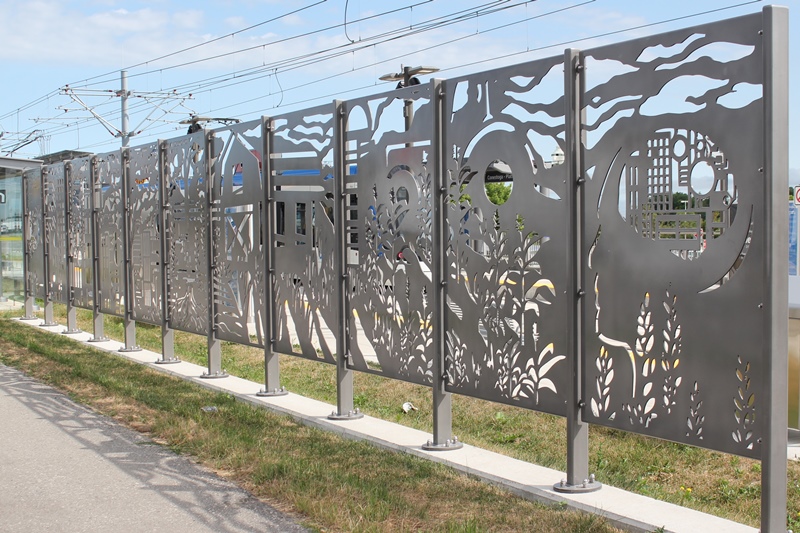 Conestoga station public artwork Continuum